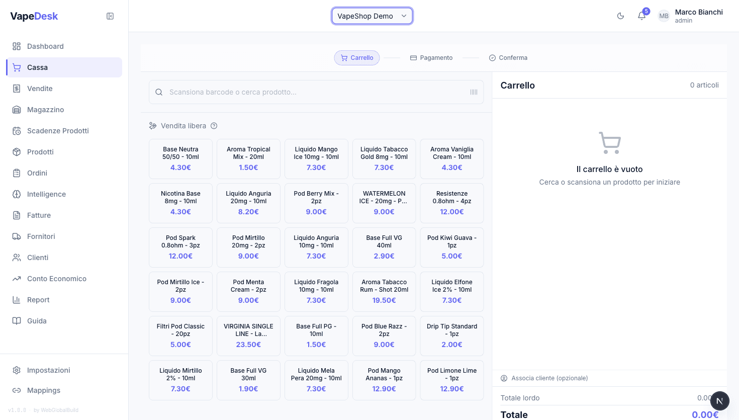 Cassa (POS) — Light
