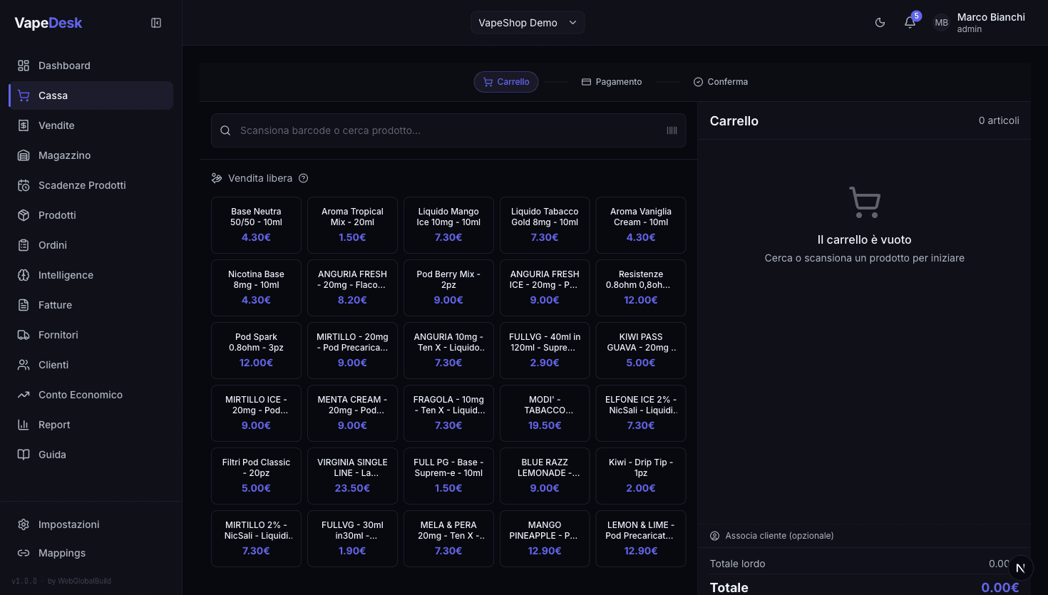 Cassa (POS) — Dark
